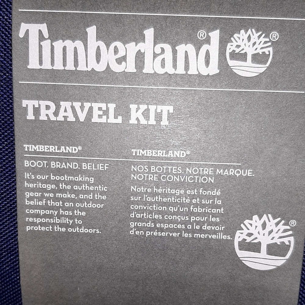 Timberland Travel Kit 2 blue Tan sold @two Blue travel bags avaible - Picture 3 of 6